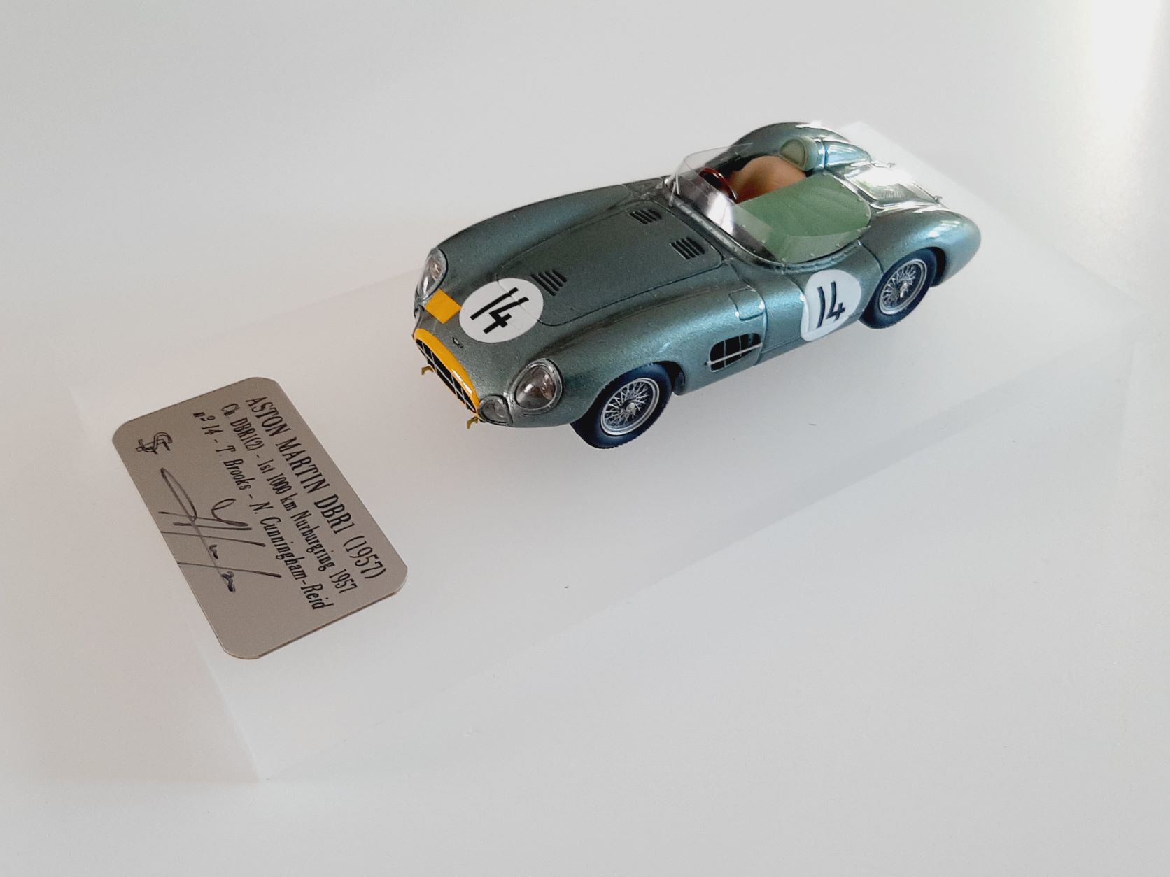 F. Suber : Aston Martin DBR1 winner Nurburgring 1957 --> SOLD